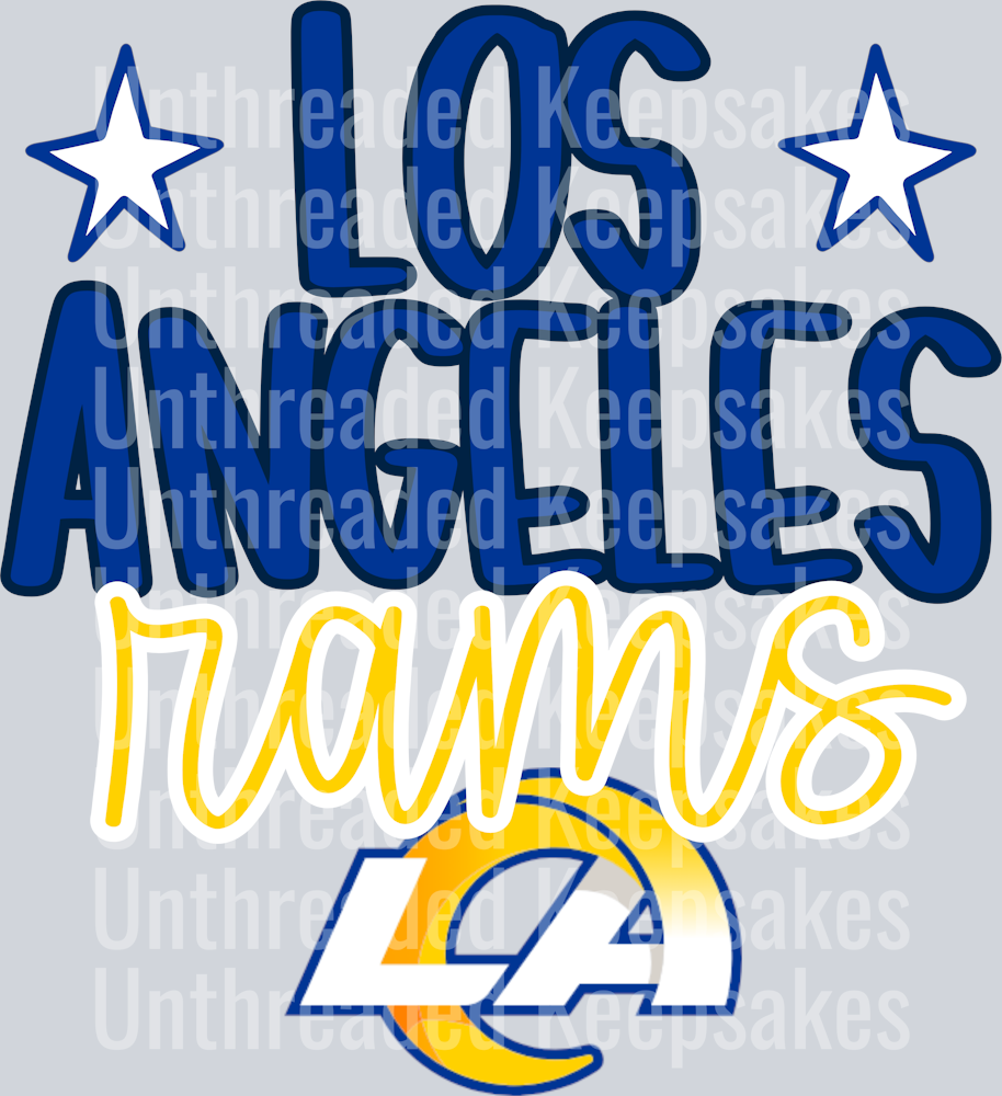 LA RAMS DTF Transfer