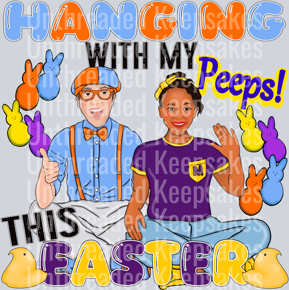 Blippi EasterDTF Transfer