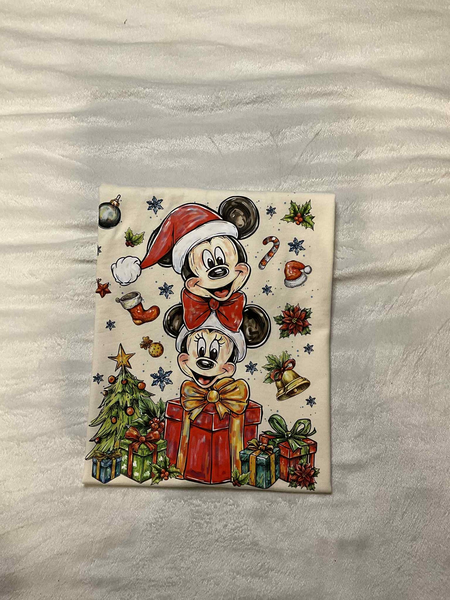 🎄🐭 Stacked Christmas Mouse Duo Holiday T-Shirt 🎁✨