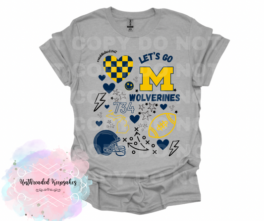 Michigan Wolverines Football T-Shirt