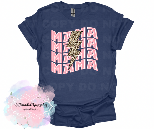 Mama -Pink Graphic T-Shirt